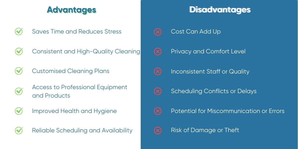 advantages and disadvantages of hiring a maid service